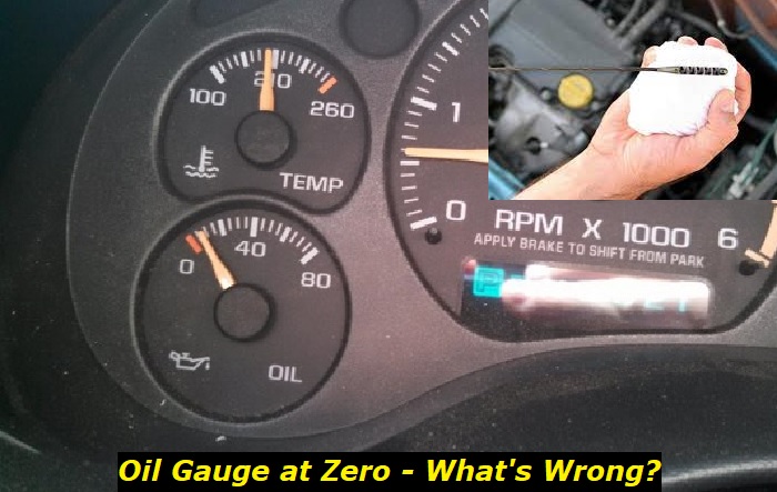 oil gauge at zero reasons